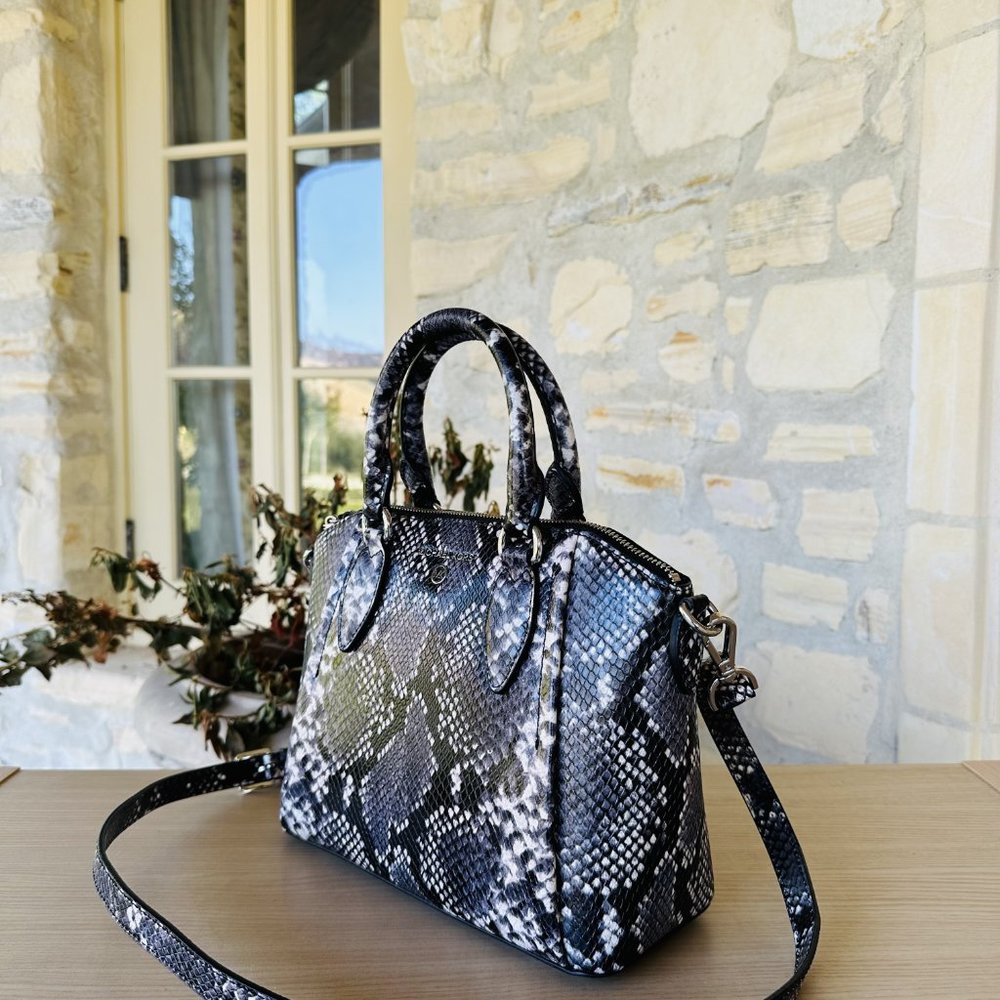 Michael Kors Sienna Medium Python Embossed Leathe… - image 2